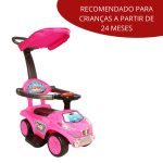 Carrinho passeio infantil empurrador bw060 rosa - 8