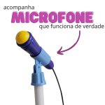 Guitarra E Microfone Infantil Musical Azul BW138AZ - 8