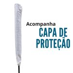 Ombrelone Central 2,70M Com Capa Branco IWOBCC270BR - 8