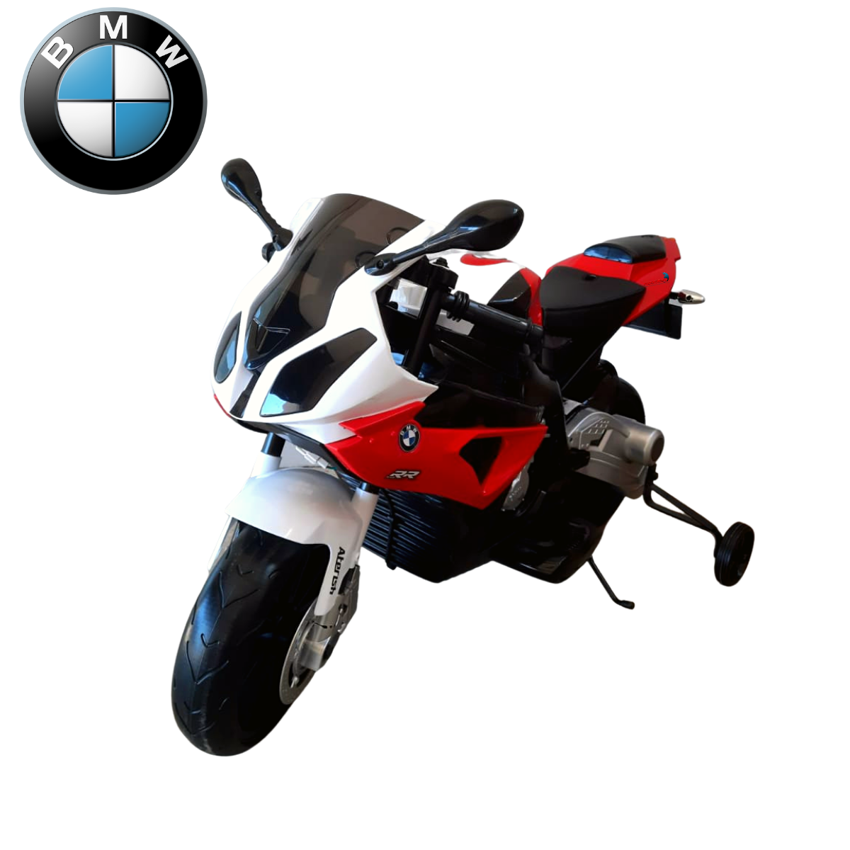 Moto Elétrica Infantil BMW S1000RR 12V Com Rodinha P Crianças De 3