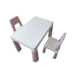 Conjunto Infantil 1 Mesa + 2 Cadeiras Rosa BW090RS - 1