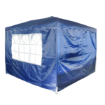 Gazebo Articulado 3,00 X 3,00M Com 2 Paredes Azul IWGZAP3AZ - 1