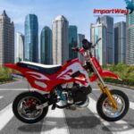 Mini Moto Dirt Cross 49cc Vermelha - WVDB-006V - 10