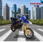 Mini Motor Dirt Cross 49cc Azul - WVDB-006A - 10