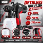 Pistola de Pintura Pulverizadora 450W IWPPP4507 - 10