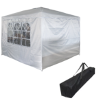 Gazebo Articulado 3,00 X 3,00M Com 2 Paredes Branco IWGZAP3BR - 9