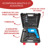 Furadeira De Impacto Com Maleta + 27 Acessórios (IWFI-001 / IWFI-002) - 1