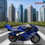 Mini Moto Pocket Speed 49cc Azul WVPR-204 - 10