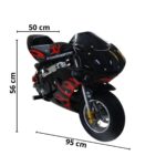 Mini Moto Pocket Speed 49cc Preto WVPR-204P - 2