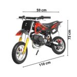 Mini Moto Dirt Cross 49cc Preto - WVDB-006P - 2