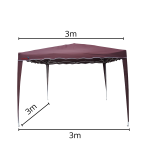 Gazebo Articulado 3,00 X 3,00M Bordô IWGZA3BO - 2