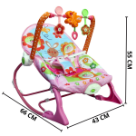 Cadeira Descanso Bebê Vibratória, Acolchoada, Com Som E Função Balanço BW094RS - 2