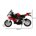 Mini Moto Elétrica 12V BMW S1000 RR Licenciado Vermelha BW179VM - 2