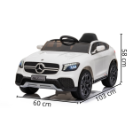 Mini Carro Elétrico 12V Mercedez Benz GLC Concept Licenciado Branco BW177BR - 2