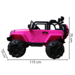 Mini Carro Elétrico Infantil Com Controle Remoto Rosa BW028RS - 2