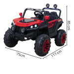 UTV Elétrico Infantil 2 Assentos Vermelho BW085VM - 2