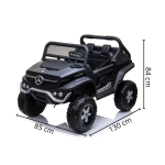 Mini UTV Quadriciclo Elétrico 12V Mercedes Unimog Licenciado Rodas Em EVA BW120EVAPT - 1