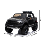 Mini caminhonete elétrica 24V Ford Ranger Raptor Licenciado BW121 PRETO - 9