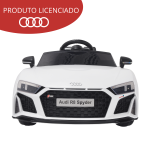 Mini Carro Elétrico 12V Audi R8 Spyder Licenciado Branco BW123BR - 9