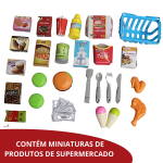 Supermercado Infantil Com Carrinho de Compras BW101C - 8