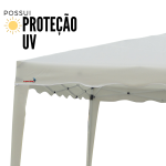Gazebo Articulado 3,00 X 3,00M Branco IWGZA3BR - 8