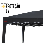 Gazebo Articulado 3,00 X 3,00M Preto IWGZA3PR - 8
