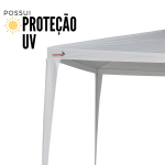 Gazebo Montável 3,00 X 3,00M Branco IWGZM-3BR - 6