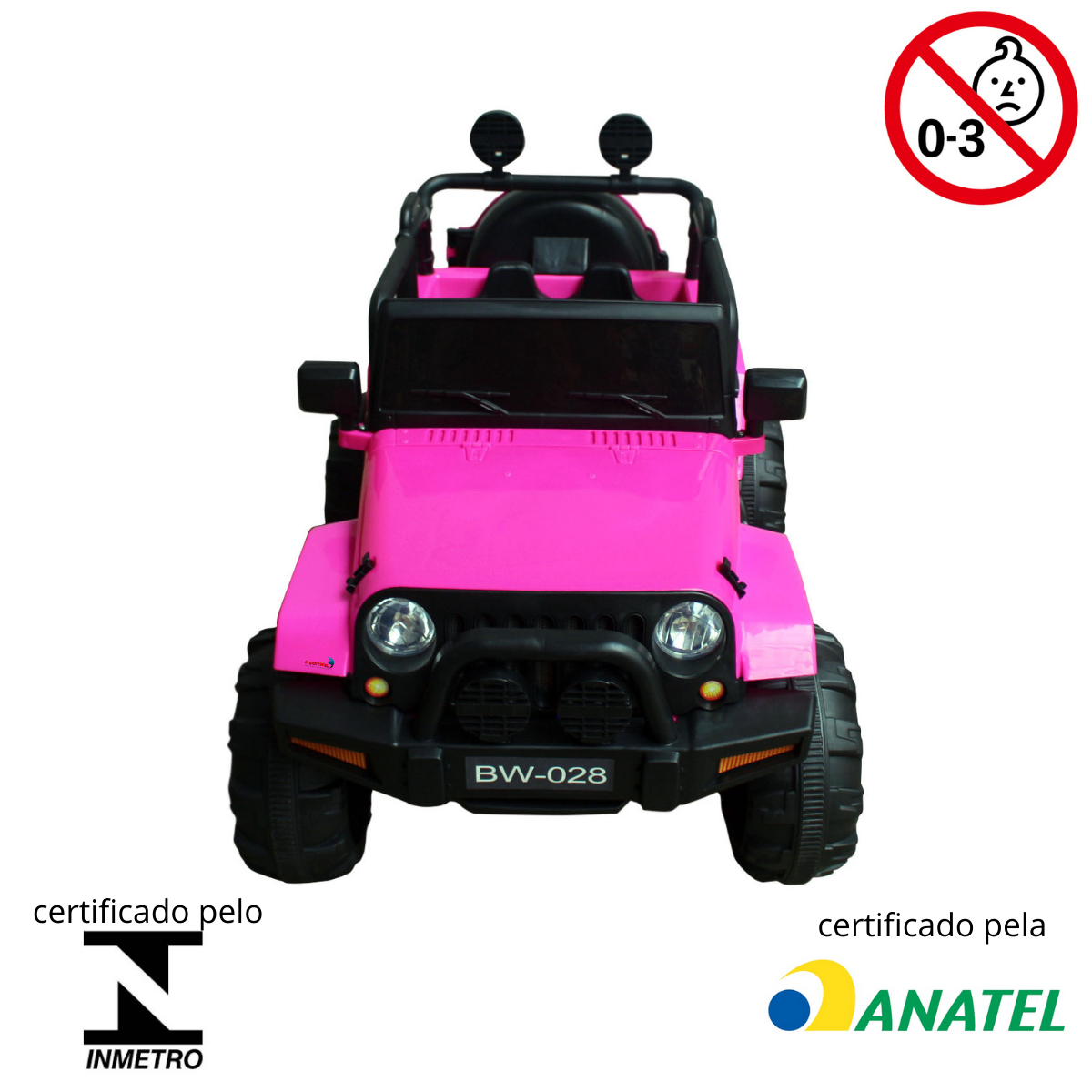 Mini Carro Elétrico Infantil Com Controle Remoto Vermelho BW028VM