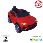 Mini Carro Elétrico Infantil Com Controle Remoto Vermelho BW029VM - 9