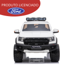 Mini caminhonete elétrica 24V Ford Ranger Raptor Licenciado BW121 BRANCO - 8