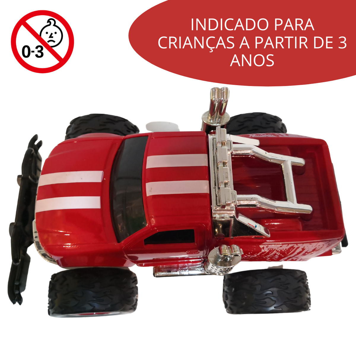 Carrinho Controle Remoto Sem Bateria Recarregável BW027 PRATA