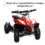 Mini Quadriciclo 49cc Vermelha - WVATV-002 - 4