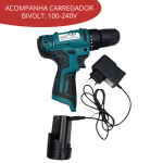 Furadeira Parafusadeira 12V Com Maleta E Acessórios IWFP-012B - 10