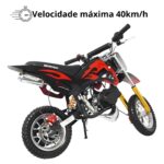 Mini Moto Dirt Cross 49cc Preto - WVDB-006P - 4
