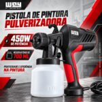 Pistola de Pintura Pulverizadora 450W IWPPP4507 - 4
