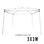Gazebo Articulado 3,00 X 3,00M Azul IWGZA3AZ - 7