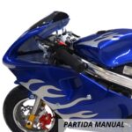 Mini Moto Pocket Speed 49cc Azul WVPR-204 - 5