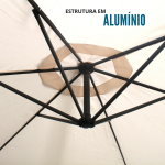 Ombrelone Suspenso Base Lateral 3,0M Branco IWOS300BR - 5