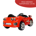 Mini Carro Elétrico Com Controle Remoto Vermelho BW097VM - 6