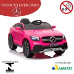 Mini Carro Elétrico 12V Mercedez Benz GLC Concept Licenciado Rosa BW177RS - 9