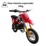 Mini Moto Dirt Cross 49cc Vermelha - WVDB-006V - 6