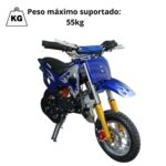 Mini Motor Dirt Cross 49cc Azul - WVDB-006A - 6
