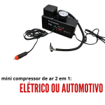 MINI COMPRESSOR DE AR 2X1 AUTOMOTIVO E ELÉTRICO 300PSI 30L/MIN IWMCAE30030-01 IWMCAE30030-02 - 3