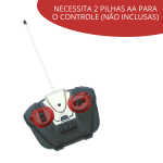 Carrinho Controle Remoto Com Bateria Recarregável BW026 PRATA - 4