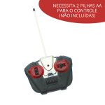 Carrinho Controle Remoto Com Bateria Recarregável BW026 VERMELHO - 3