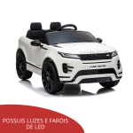 Mini Carro Elétrico Licenciado Land Rover Evoque Branco BW128BR - 4