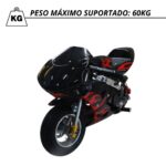 Mini Moto Pocket Speed 49cc Preto WVPR-204P - 7