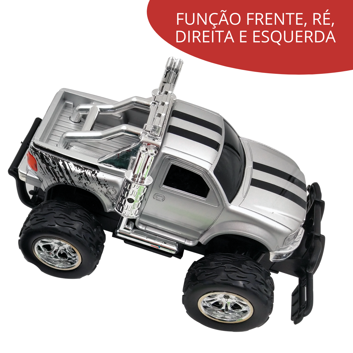 Carrinho Controle Remoto Camionete Bateria Recarregável 4x4