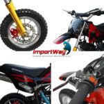Mini Moto Dirt Cross 49cc Preto - WVDB-006P - 7