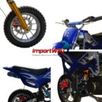 Mini Motor Dirt Cross 49cc Azul - WVDB-006A - 7